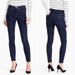 J. Crew 9” High Rise Toothpick Jeans Classic Rinse